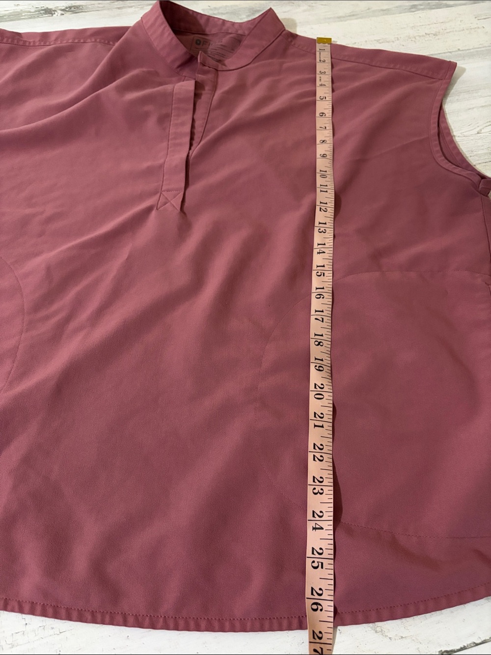Figs Sleeveless Scrub Top - Mauve Size XL - Picture 9 of 9
